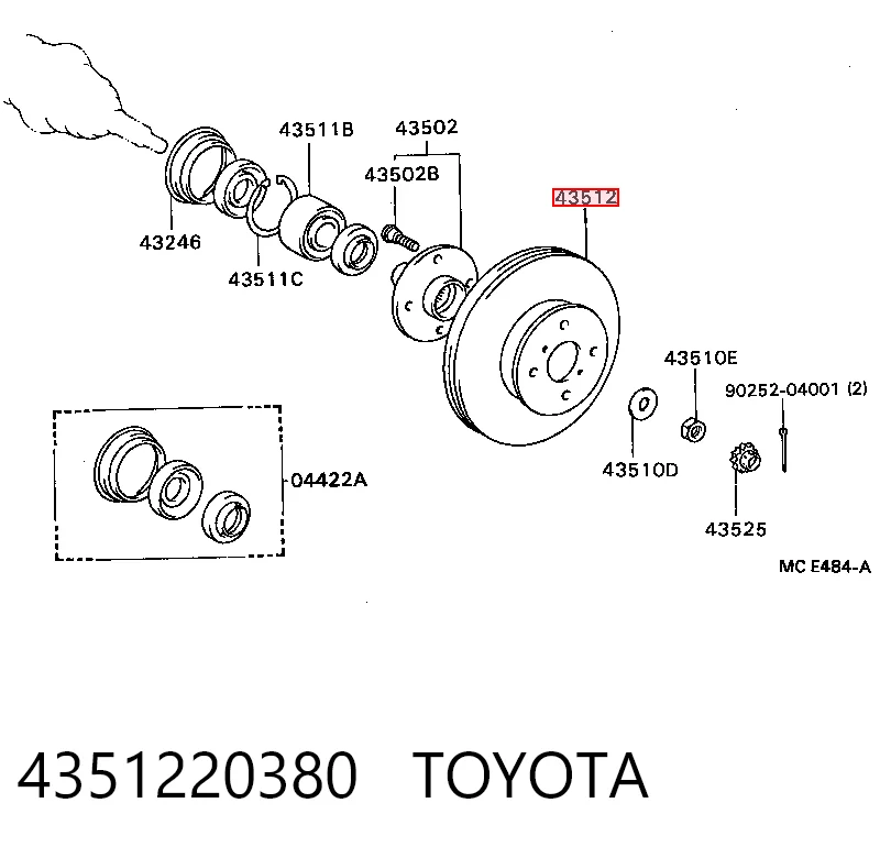 4351220380 Toyota
