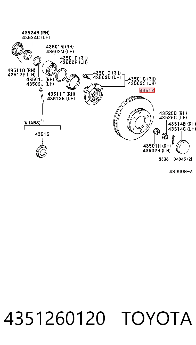 Disco de freno para Toyota Land Cruiser J9