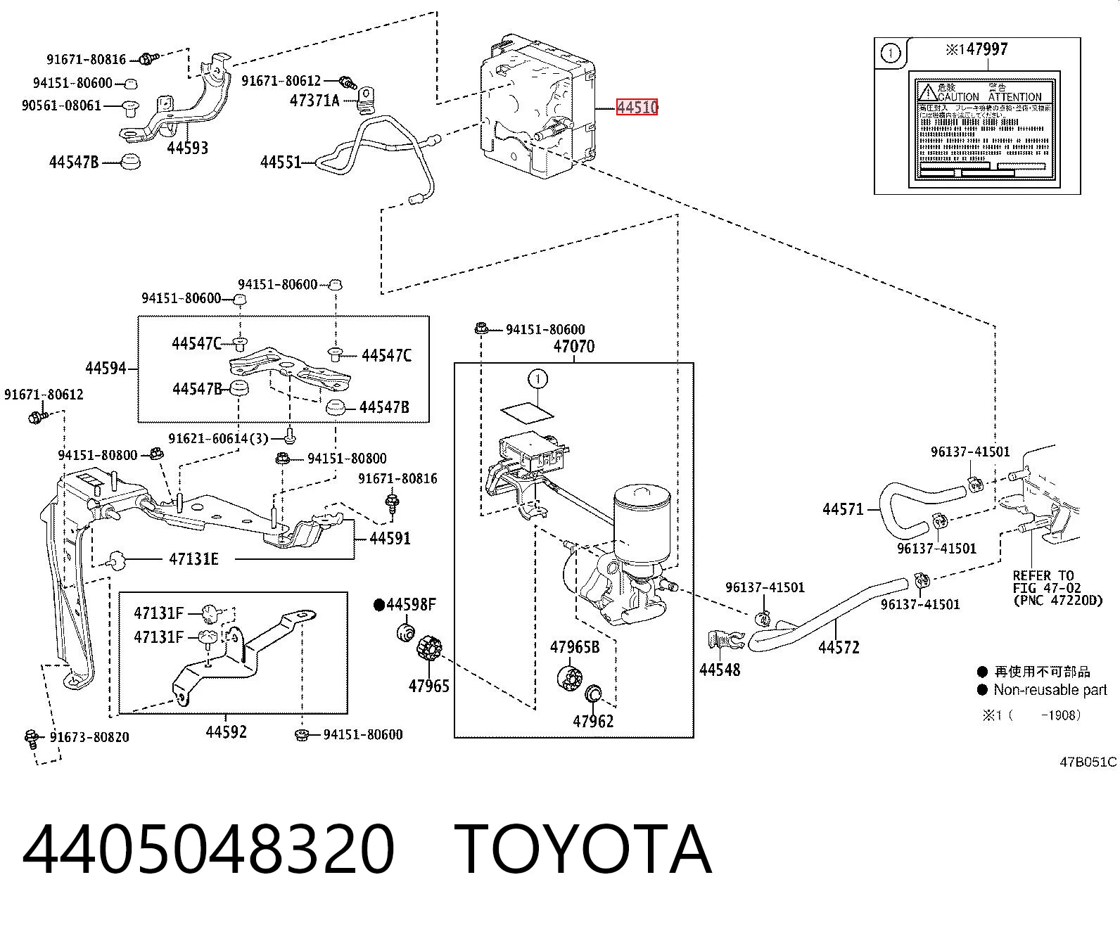 Unidad de control ABS hidráulico para Lexus RX 450H/350L/200T L25