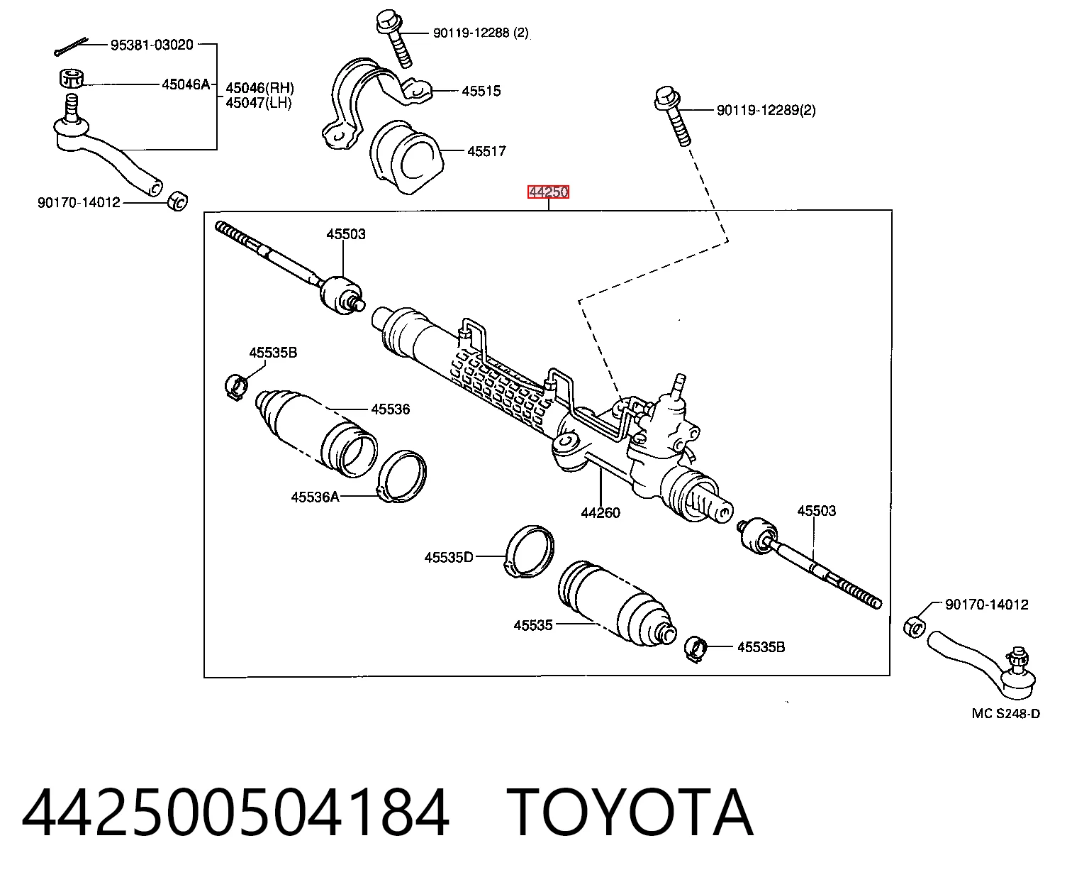 442500504184 Toyota