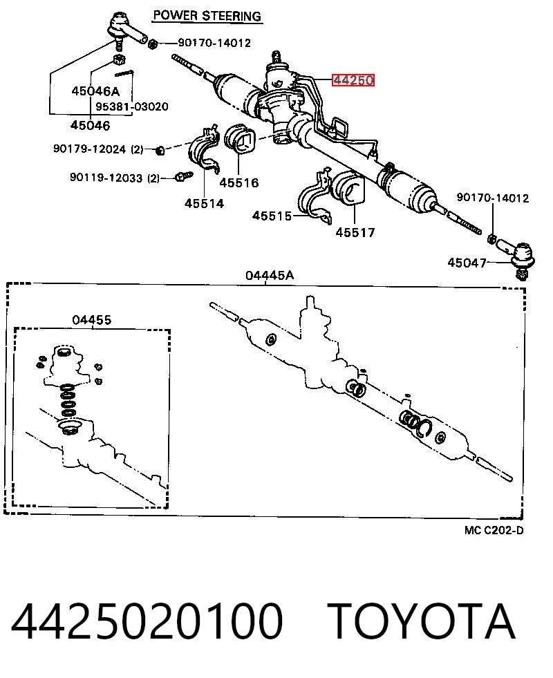 Cremallera caja de direccion para Toyota Celica  T16