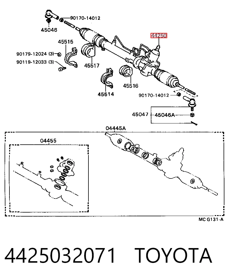 Comprar Cremallera de dirección Toyota Camry II V2