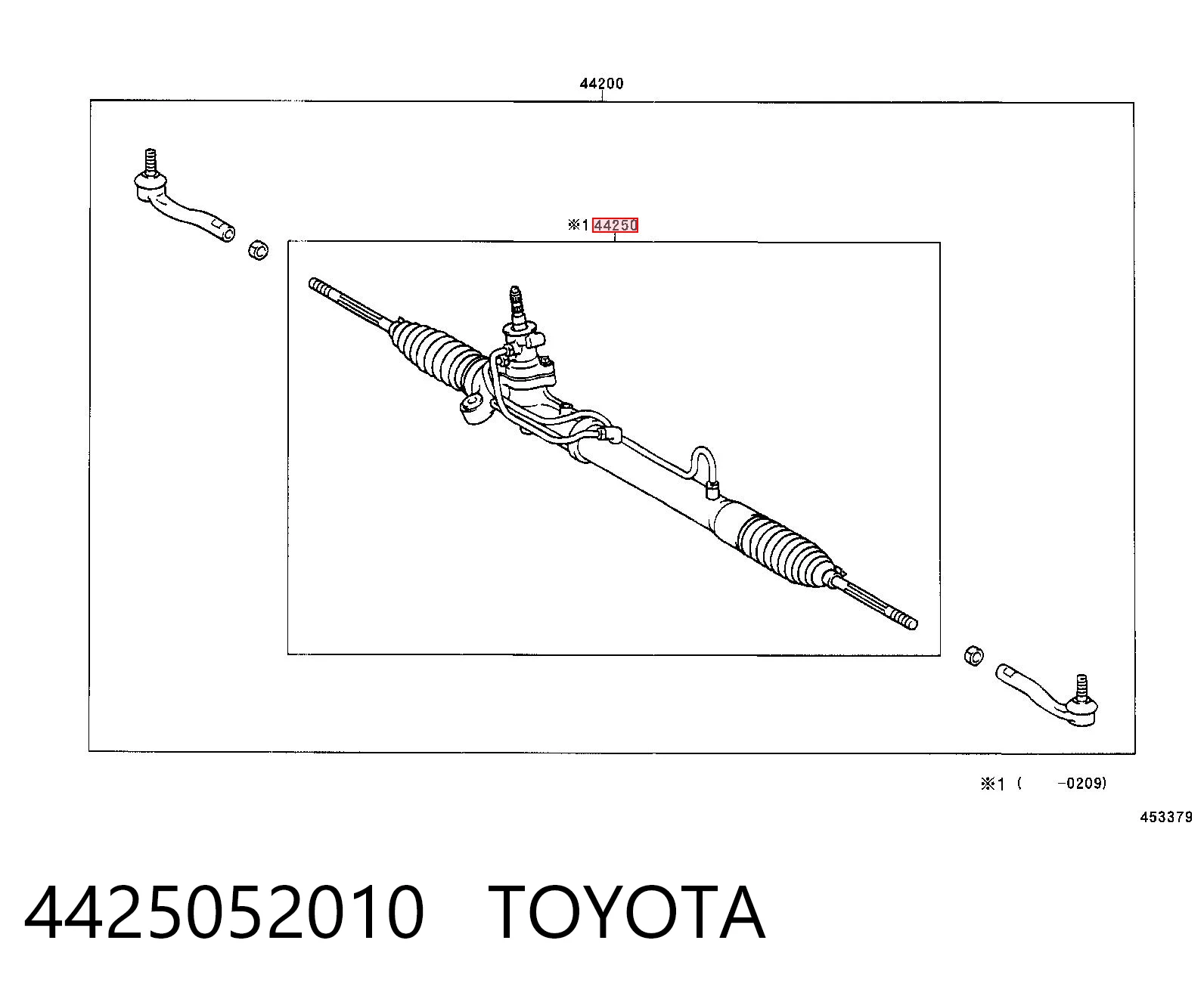 Caja de dirección Toyota Yaris VERSO