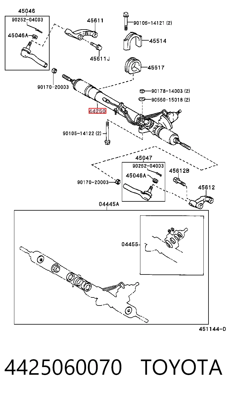 Comprar Cremallera Land Cruiser  J10