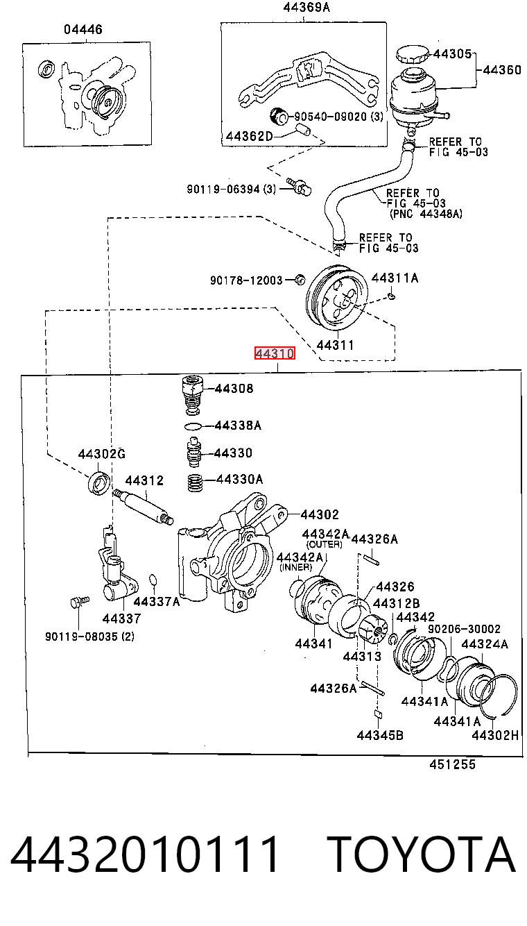 4432010111 Toyota