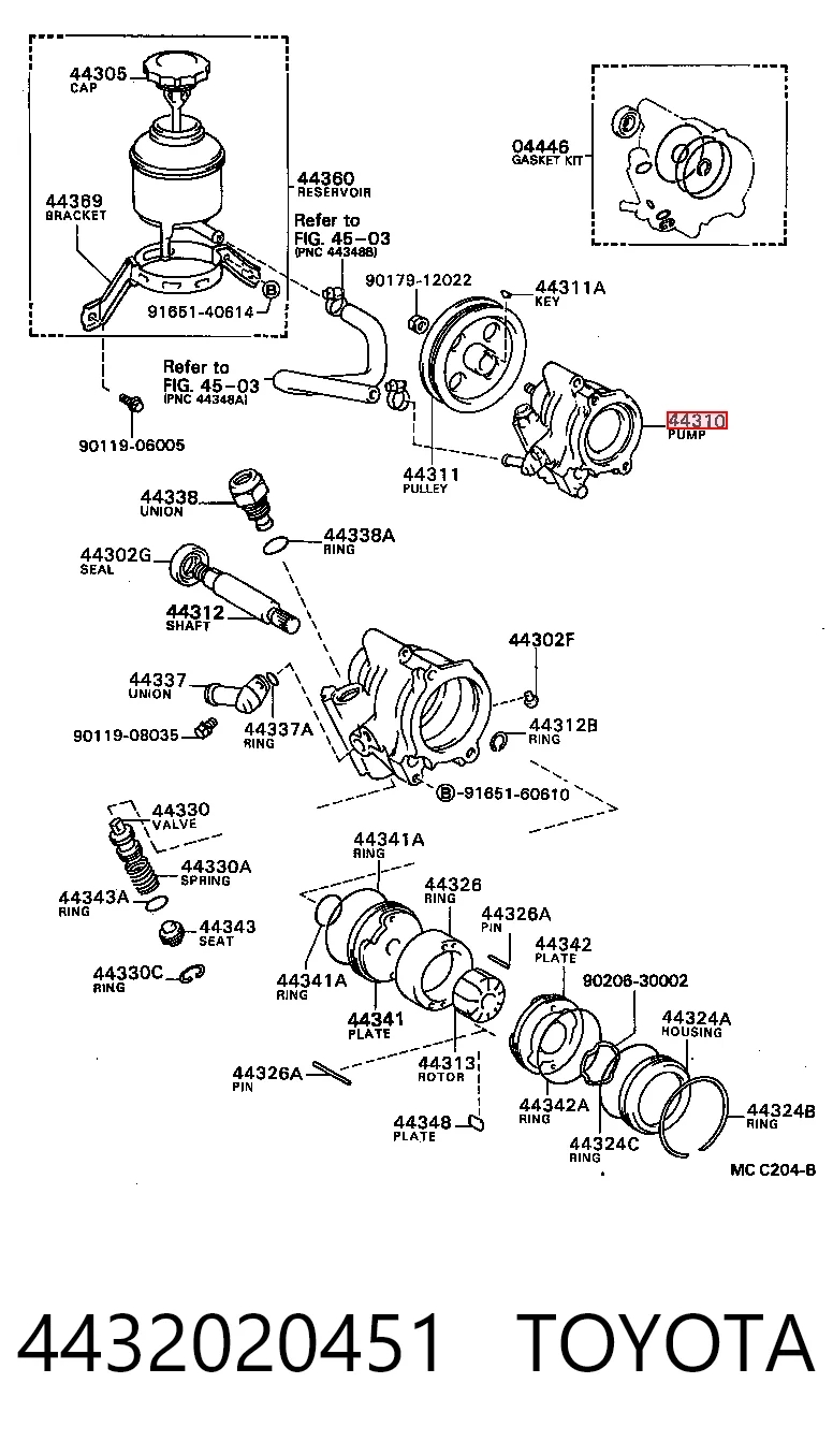 Bomba de dirección asistida  Toyota Celica  desde 181,45 €