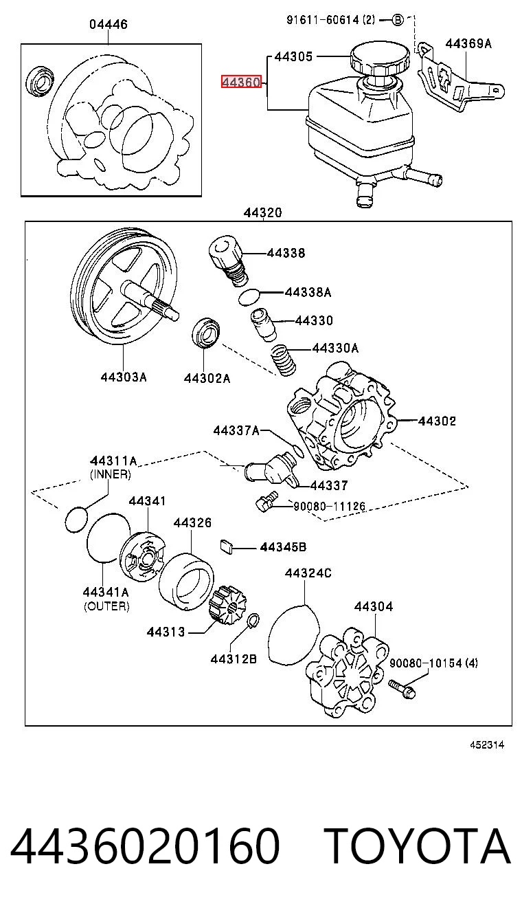 4436020160 Toyota