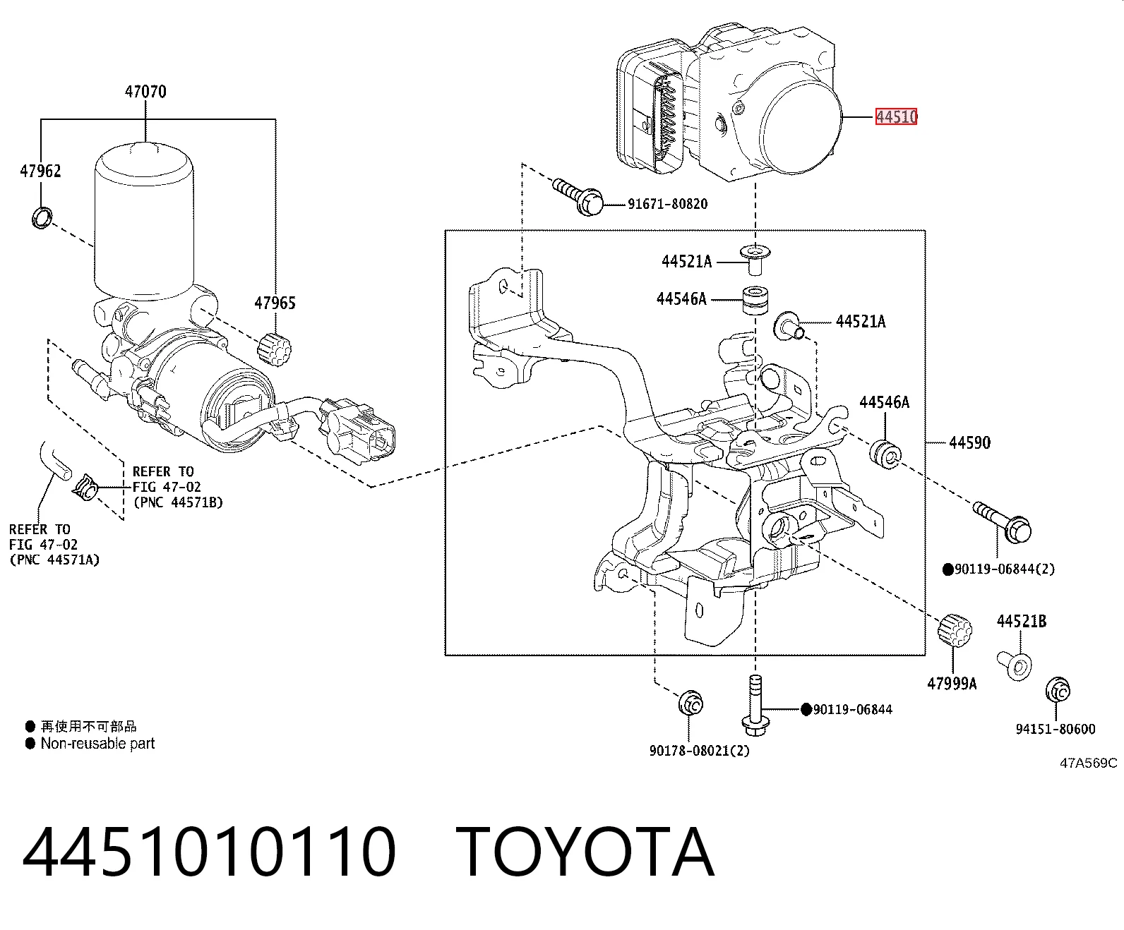 Bloque hidráulico ABS Toyota C-HR hatchback (X10) (2016 - 2023) precio, desde 258,46 EUR