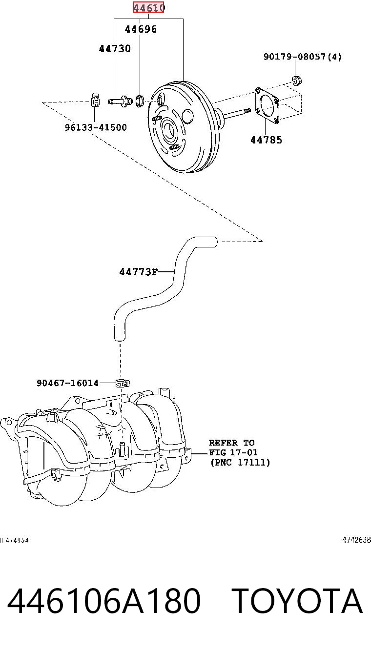446106A180 Toyota Servofreno
