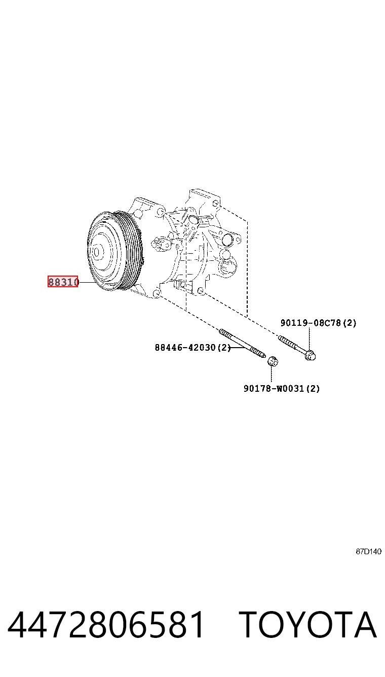 Compresor de aire acondicionado ACP1539000P Mahle Original