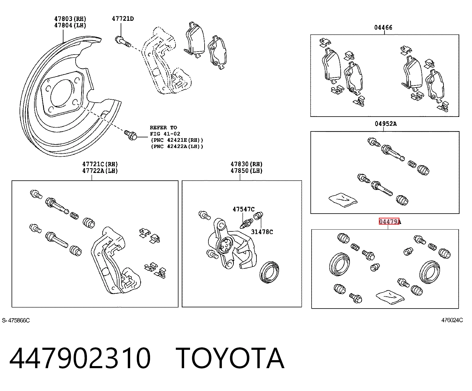 Kit de reparación, pinza de freno trasero Citroen C4 GRAND PICASSO I monovolumen (UA) (2006 - 2013) precio, desde 7,77 EUR