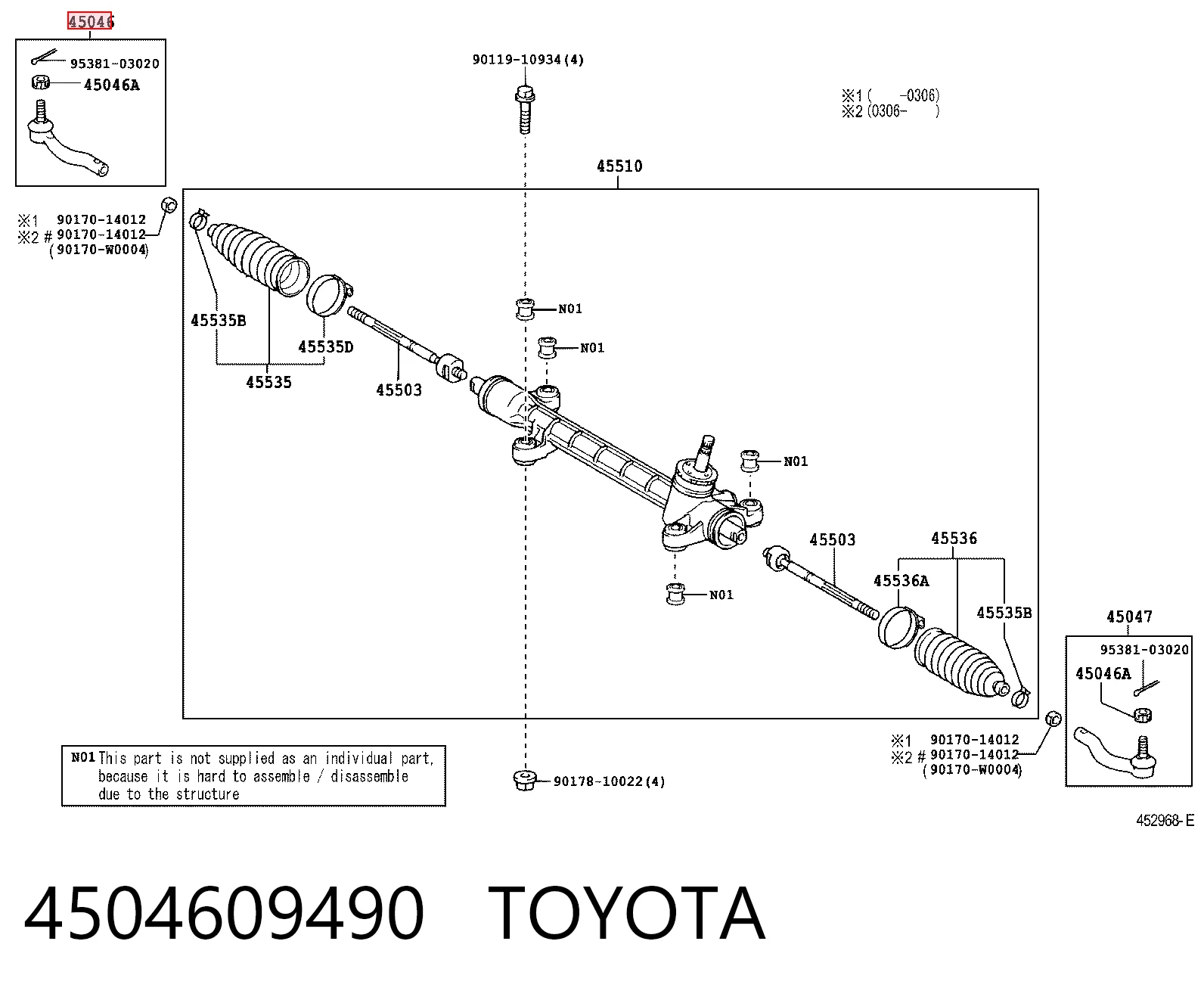 Rótulas de dirección Toyota Corolla monovolumen comprar en España