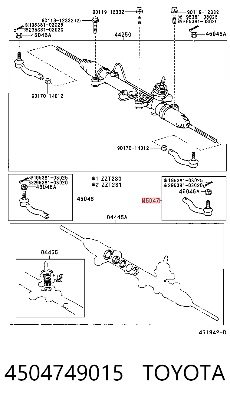 4504749015 Toyota