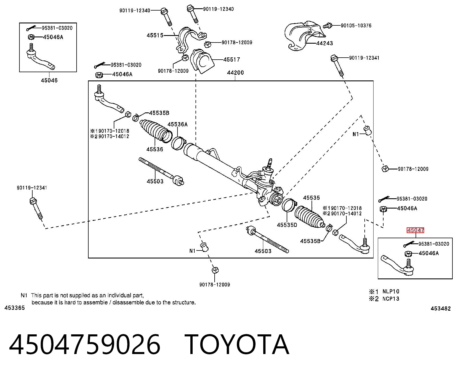 4504759026 Toyota