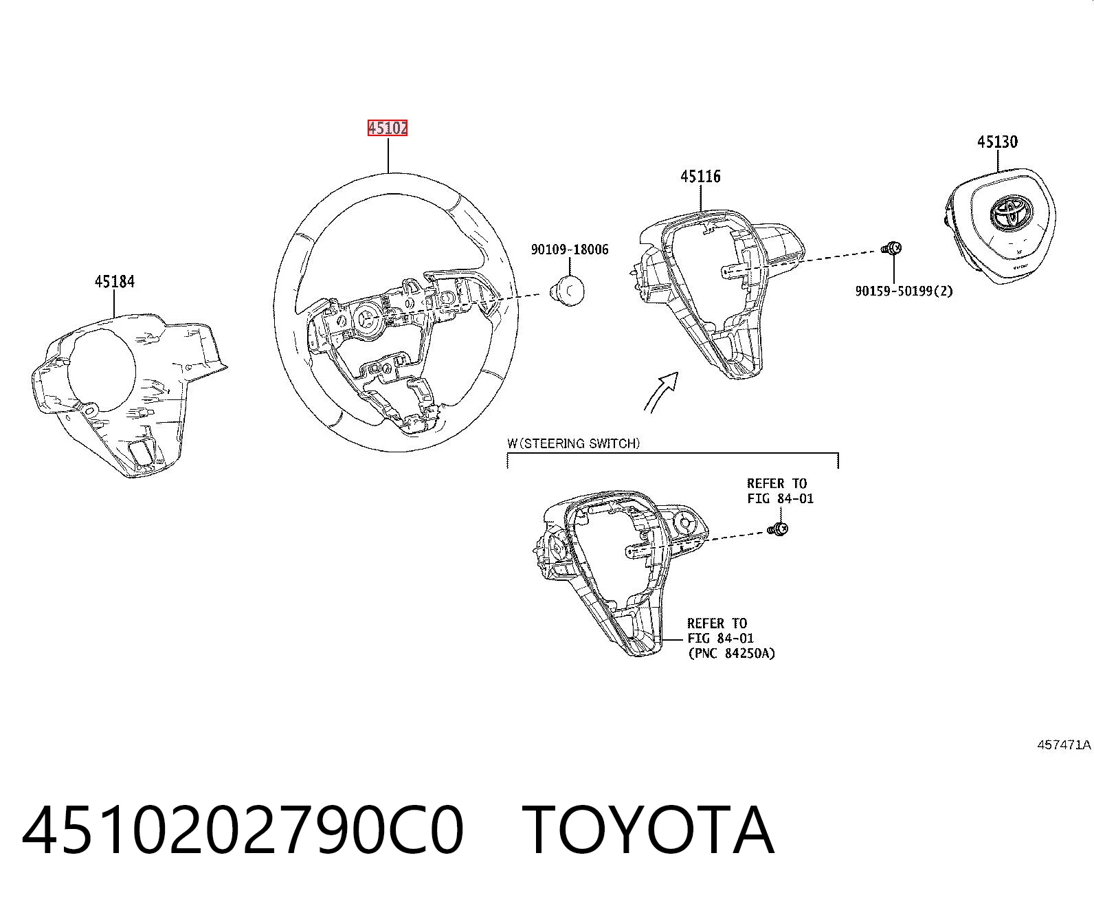 Comprar Volante Toyota Corolla  E21 a bajo precio