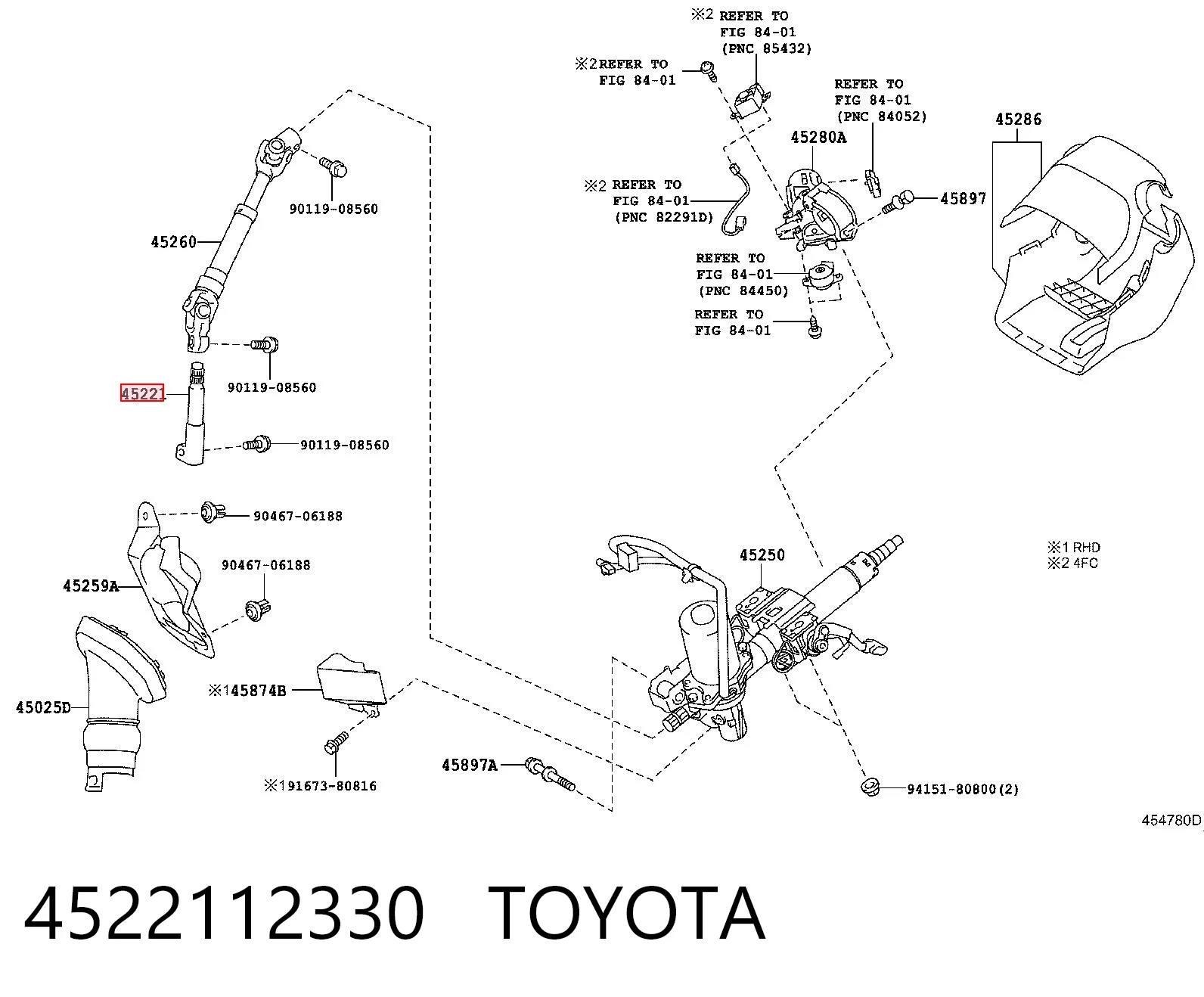 4522112330 Toyota