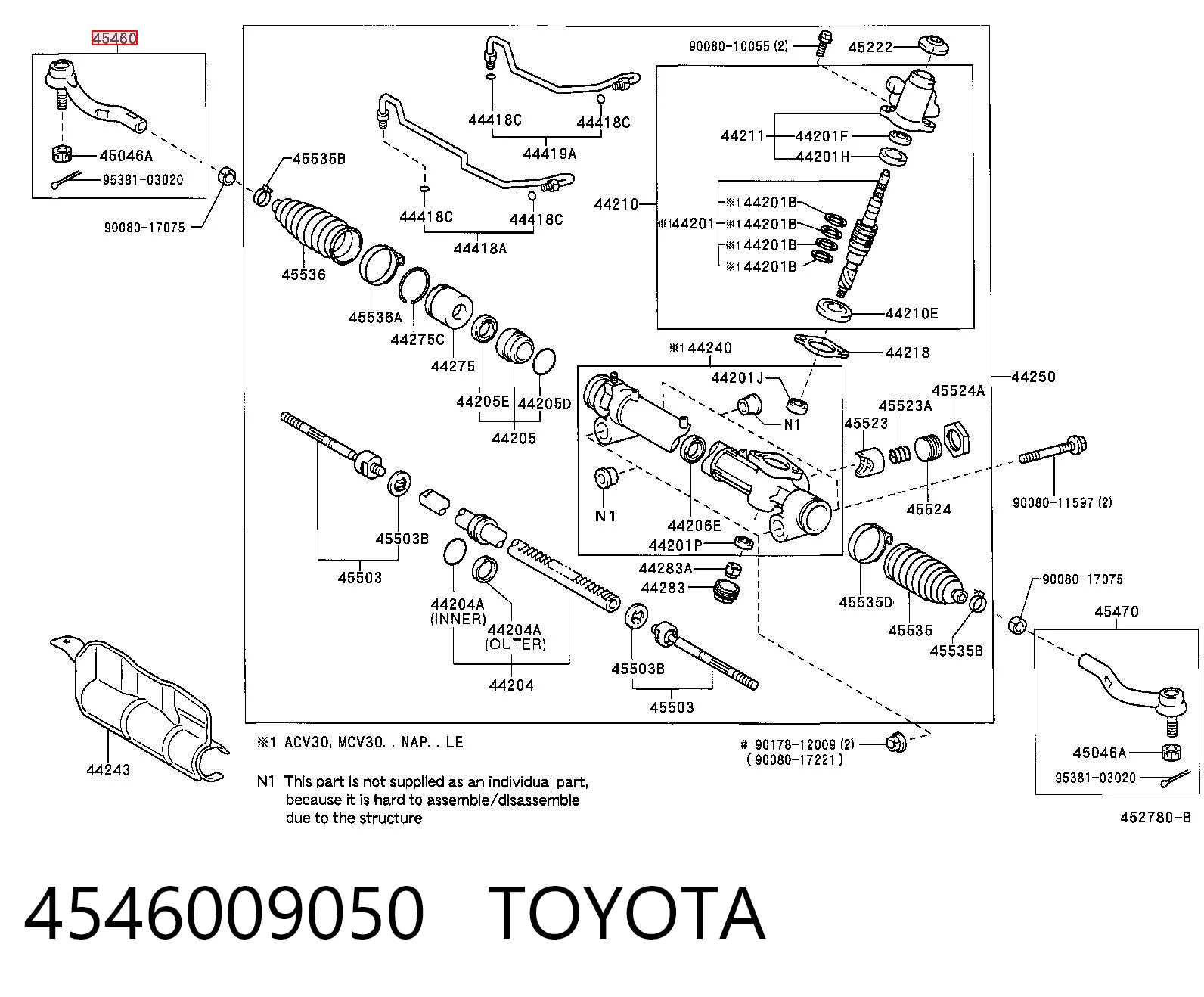 4546009050 Toyota