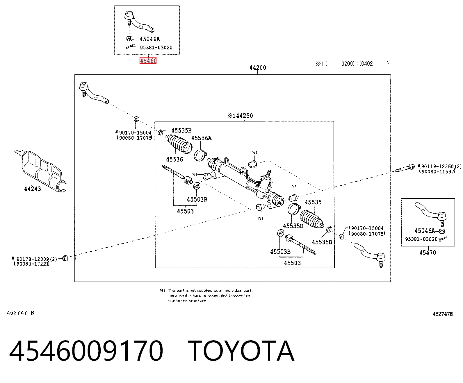 4546009170 Toyota