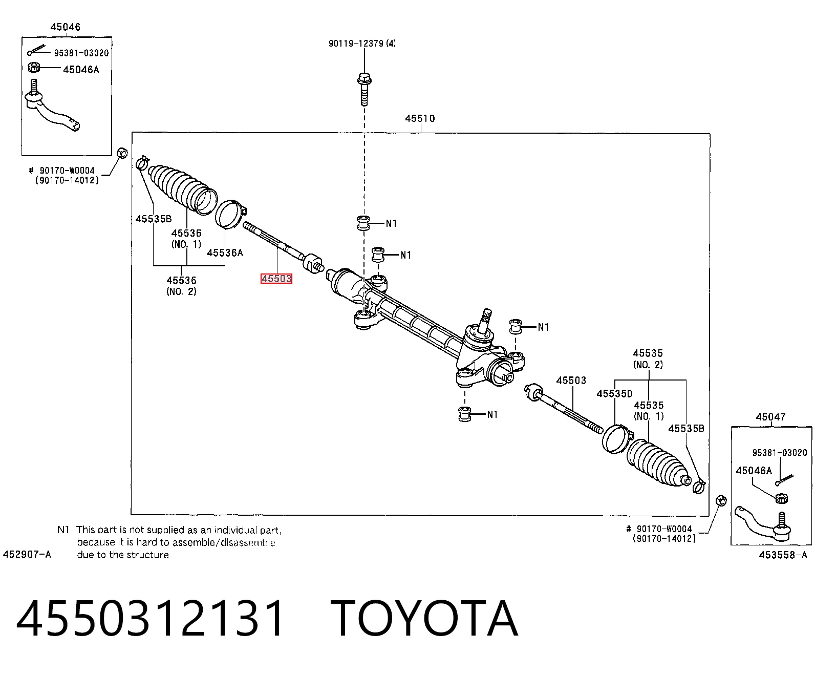 4550312131 Toyota