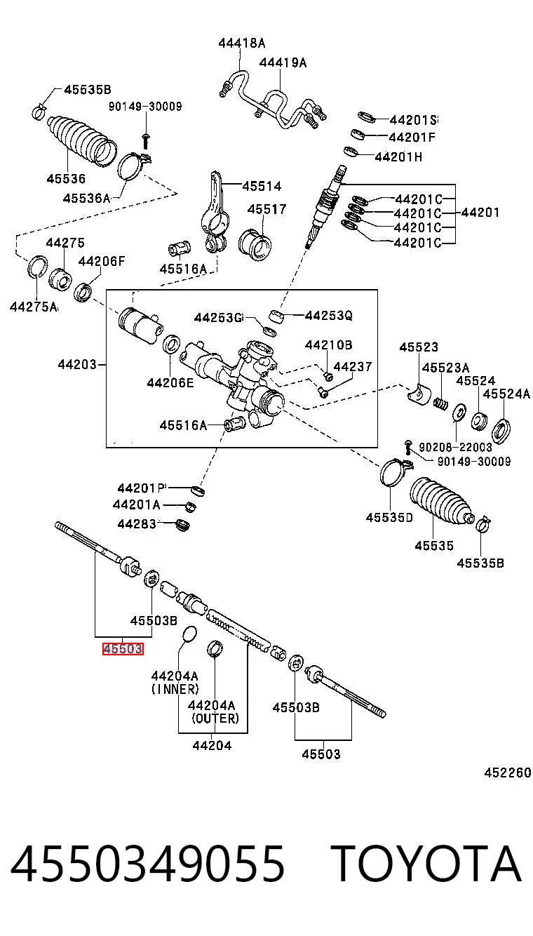 4550349055 Toyota