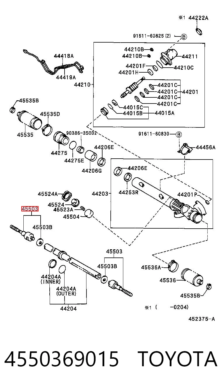 4550369015 Toyota