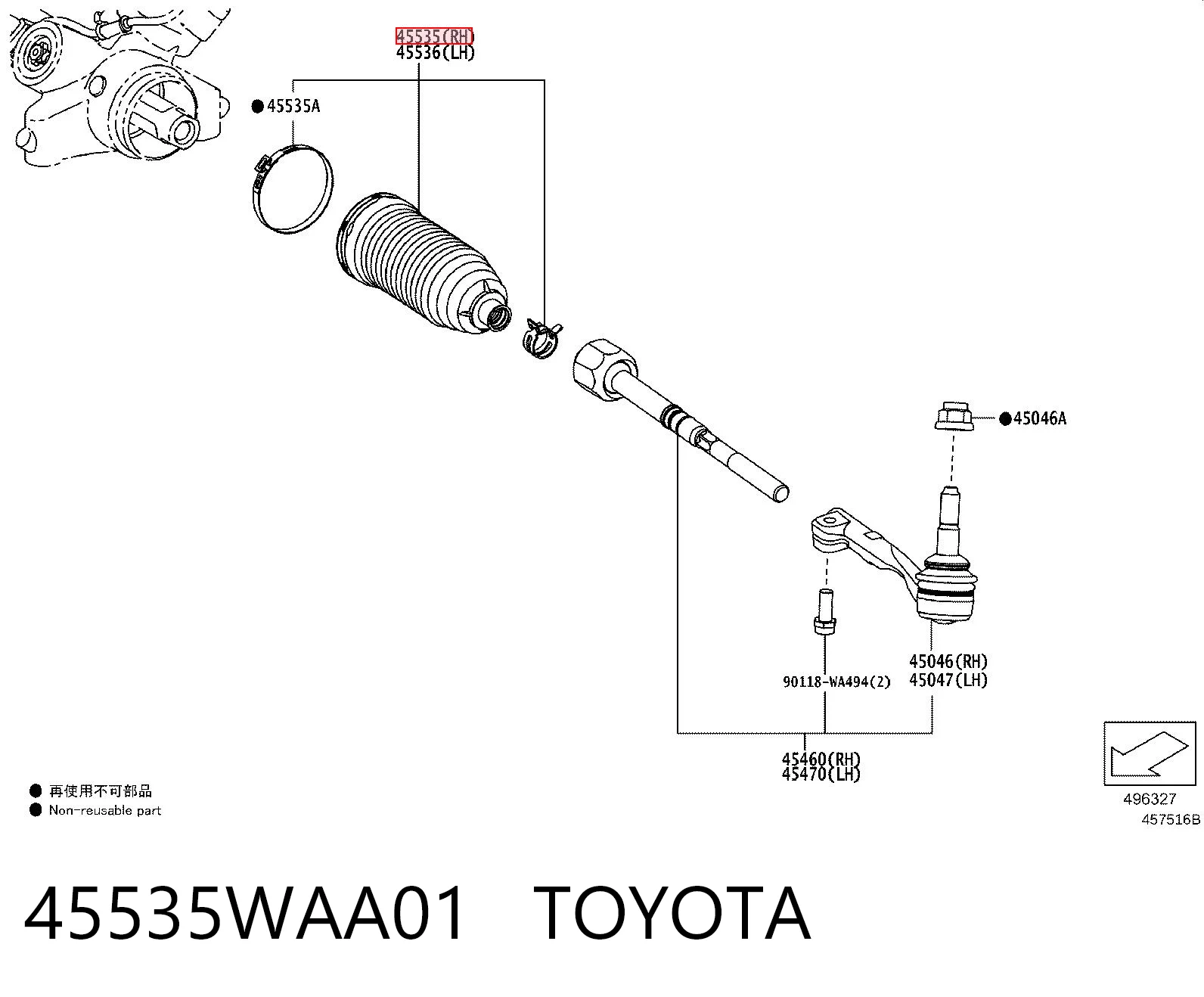 45535WAA01 Toyota