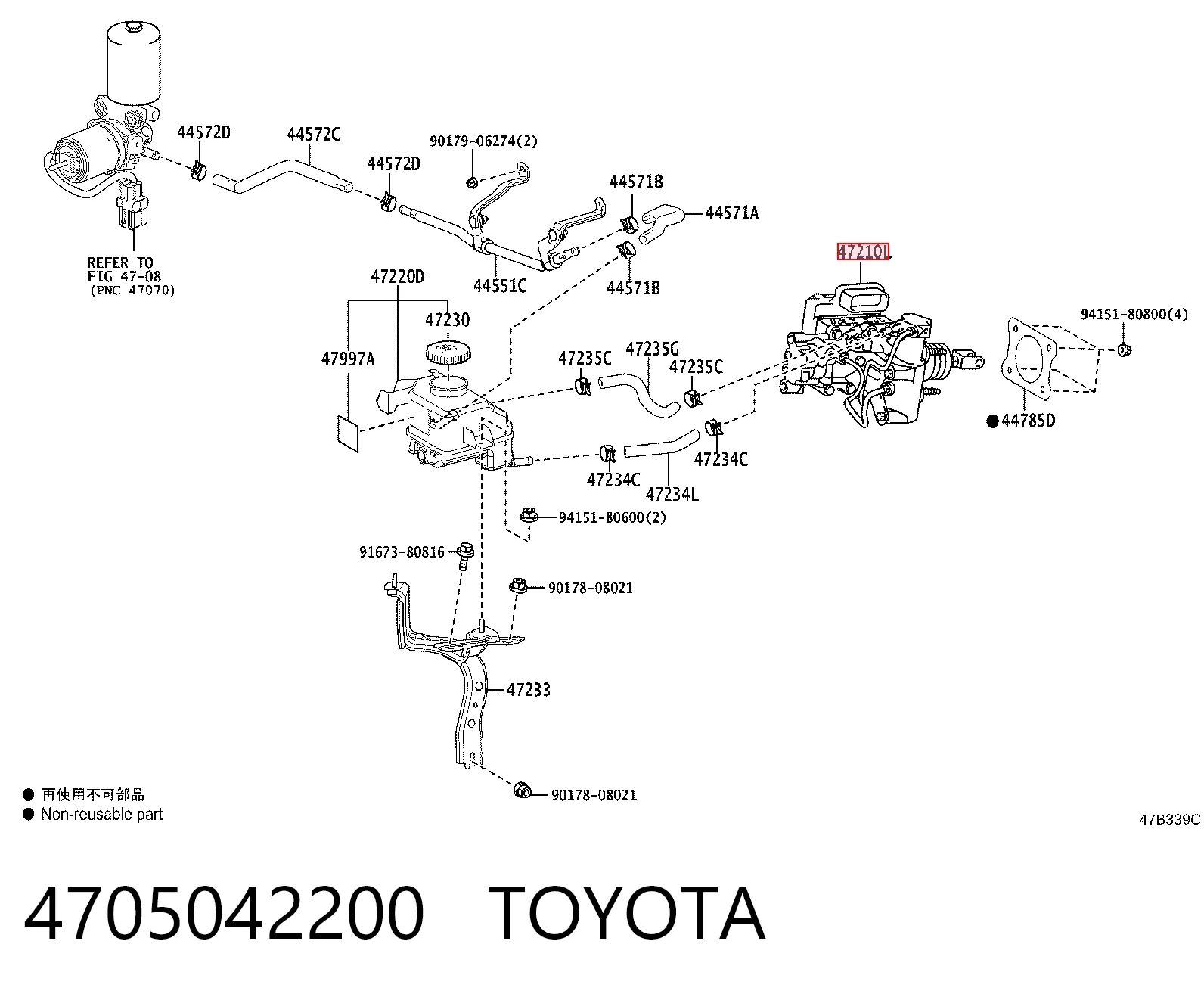 Comprar Cilindro principal de freno Toyota RAV4 V A5,H5 a bajo precio