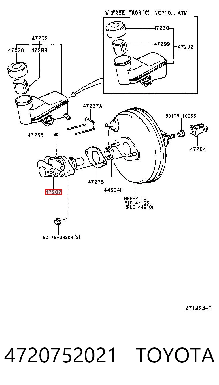 Cilindro maestro de frenos Toyota Yaris  desde 89,44 €