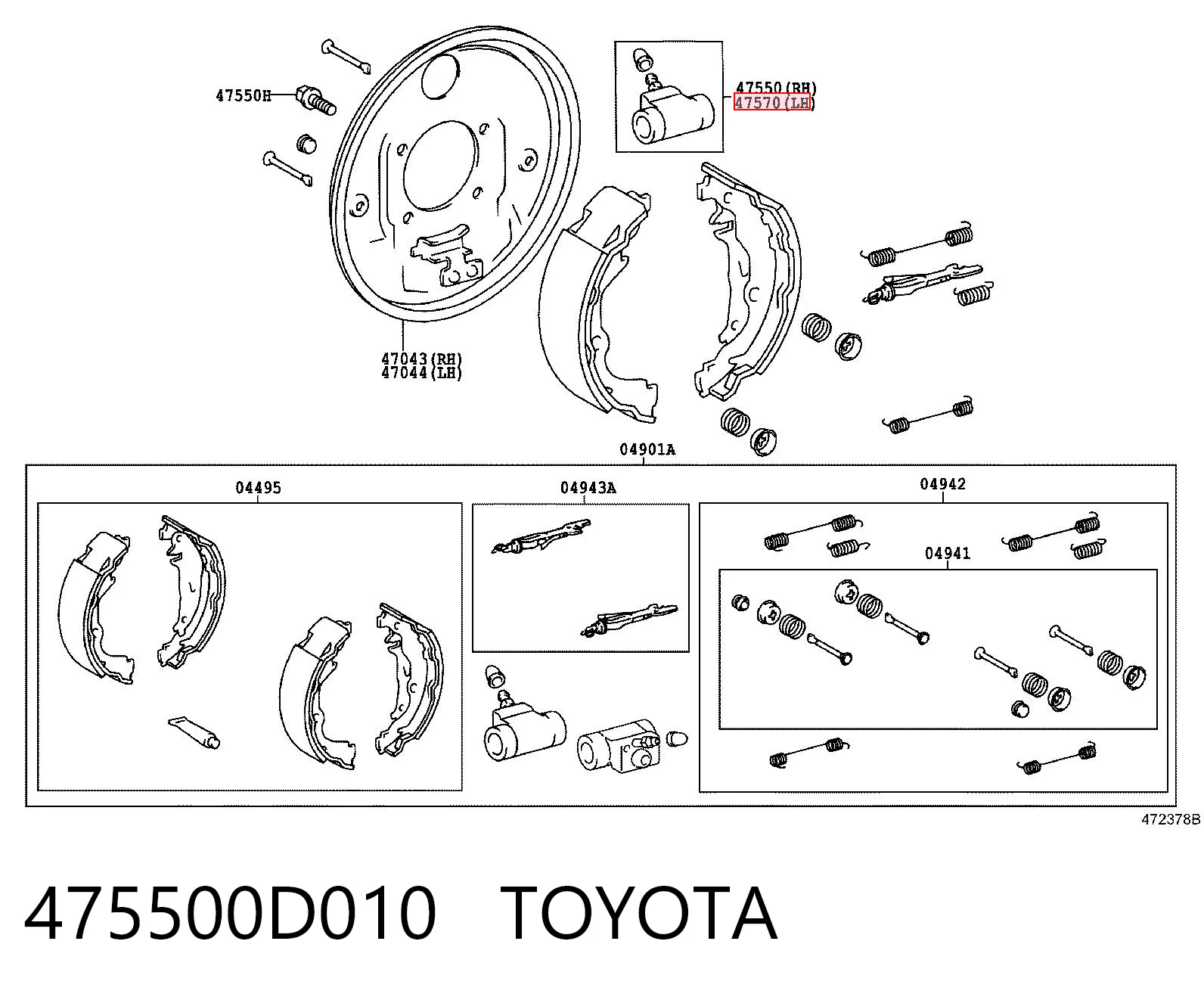 Bombín de freno de rueda trasero Toyota Yaris  hatchback comprar en España
