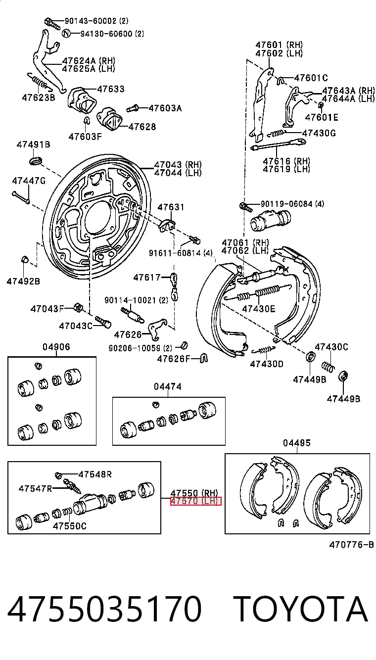 Comprar Cilindro de freno de rueda trasera Toyota Hiace III H10