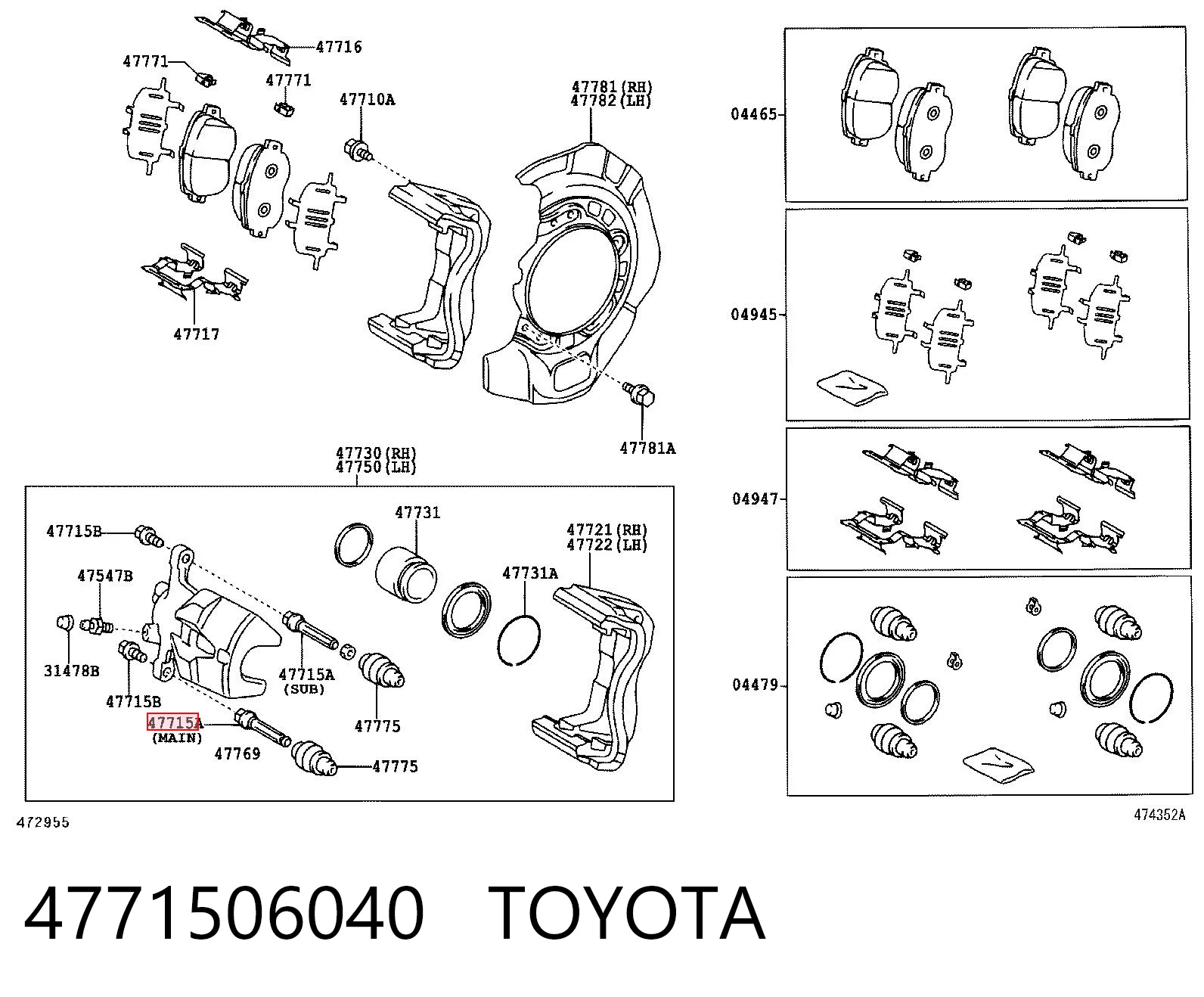 4771506040 Toyota