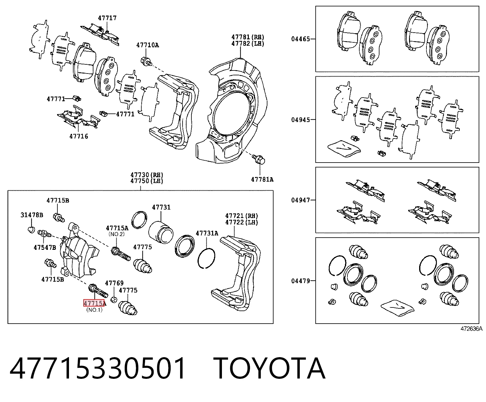 47715330501 Toyota