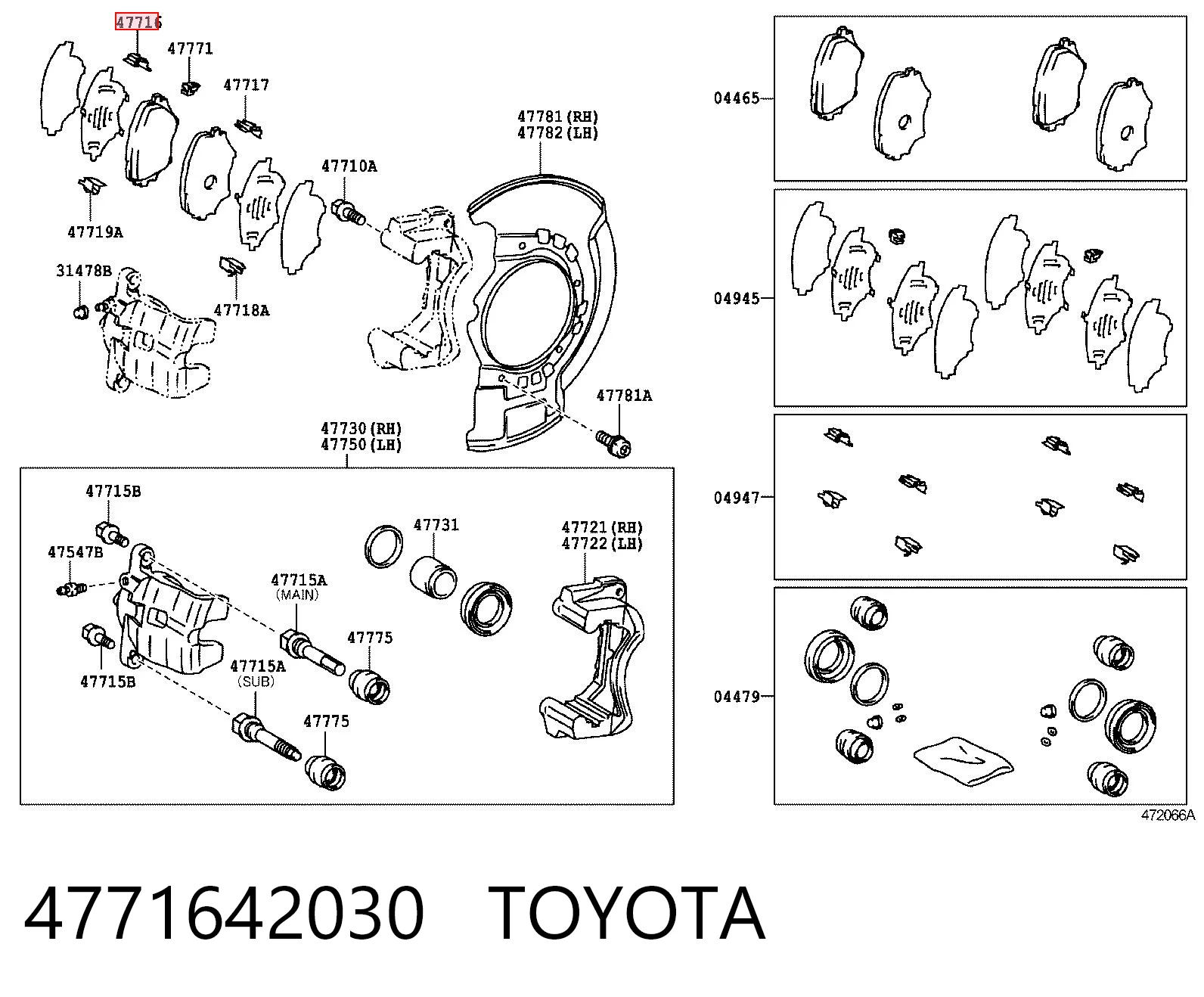 4771642030 Toyota