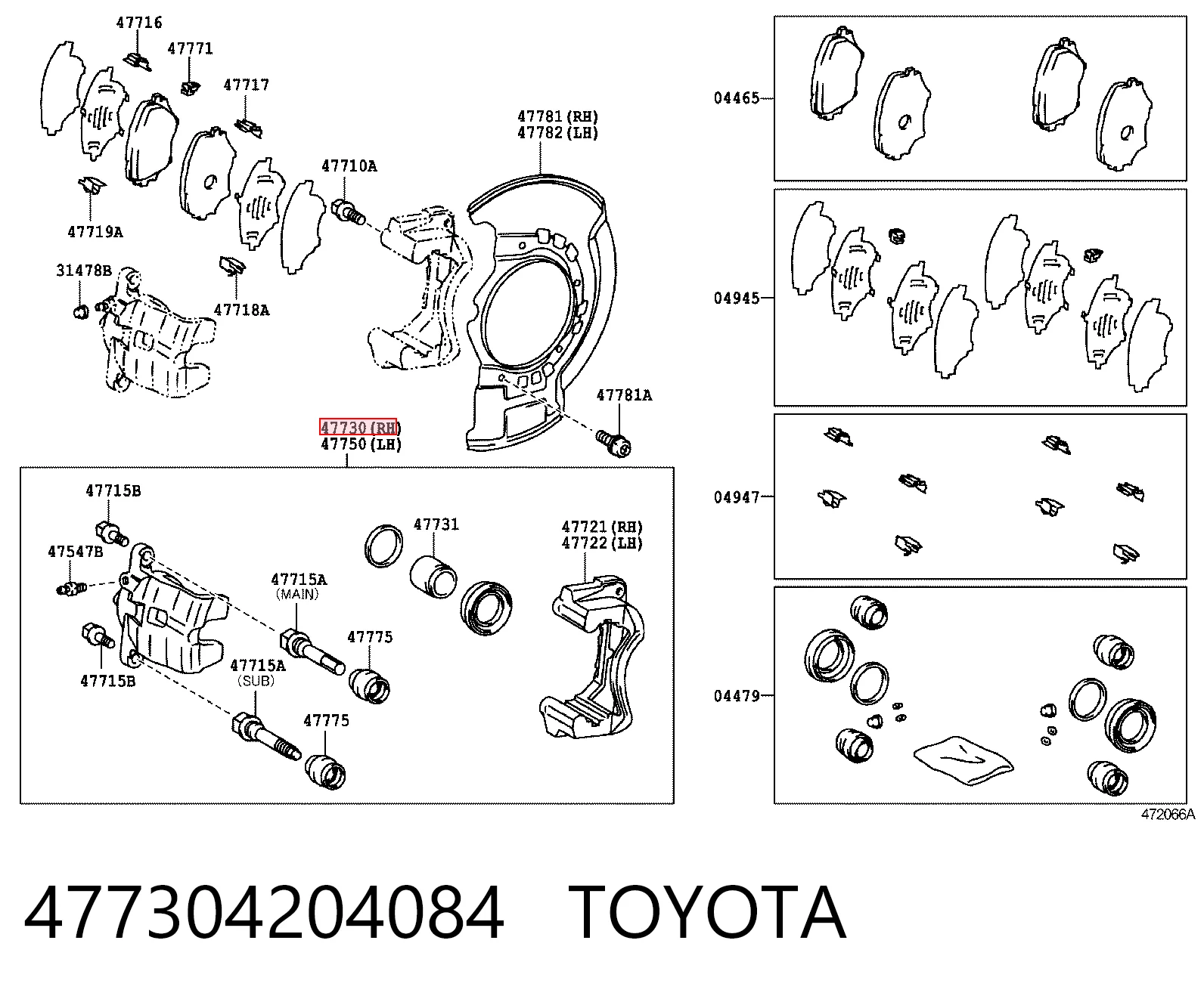 477304204084 Toyota