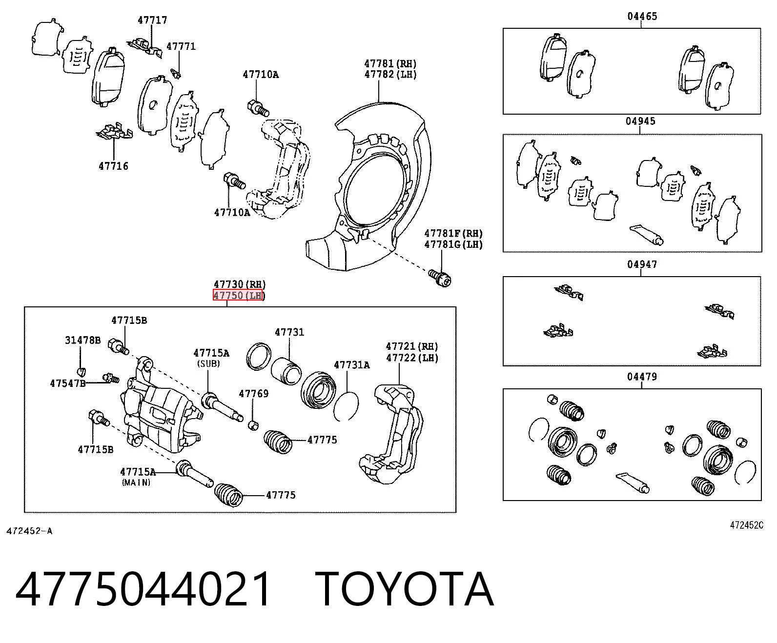 4775044021 Toyota