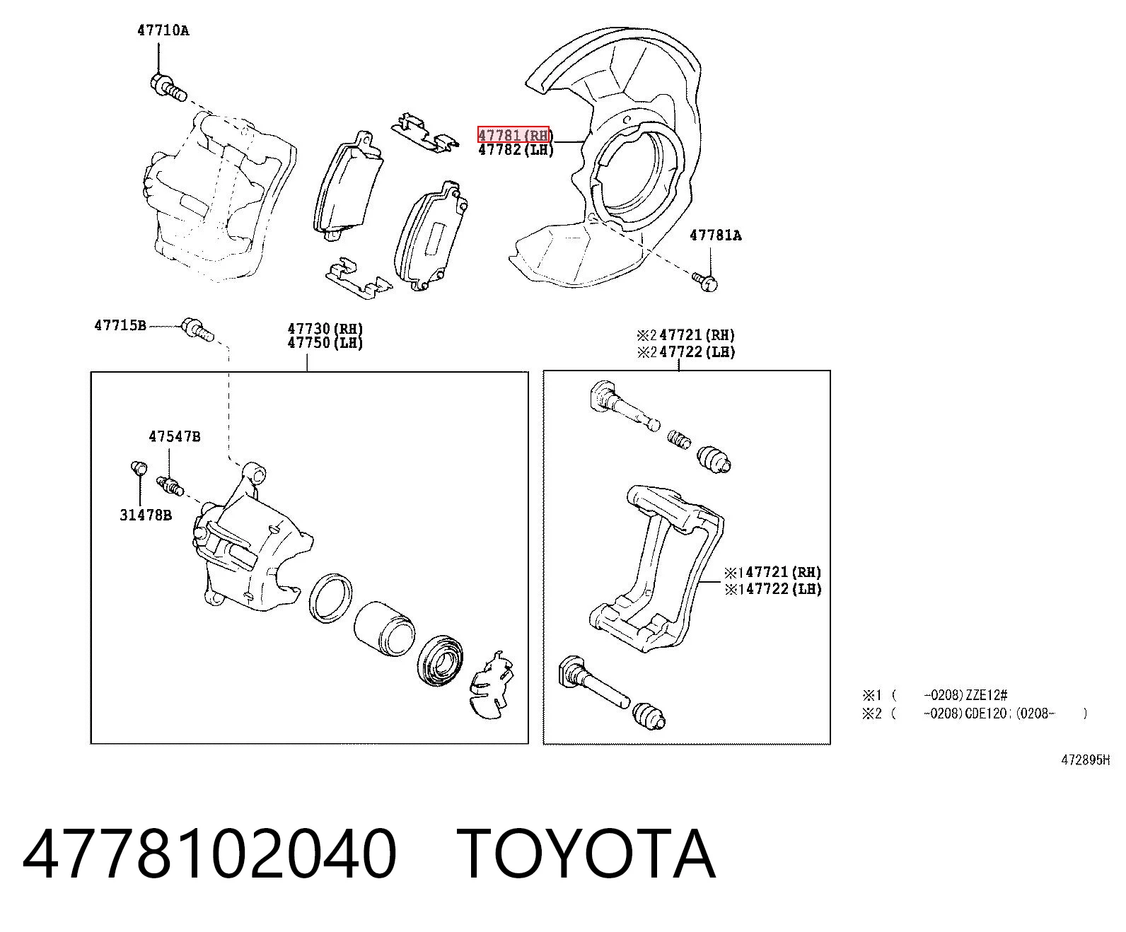 4778102040 Toyota