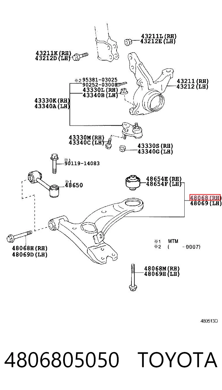 4806805050 Toyota