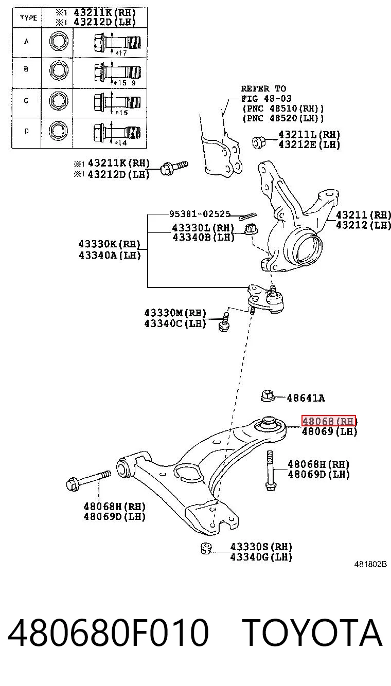 480680F010 Toyota