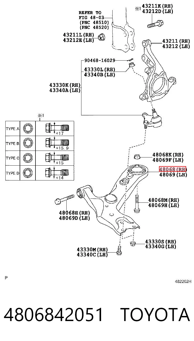 4806842051 Toyota