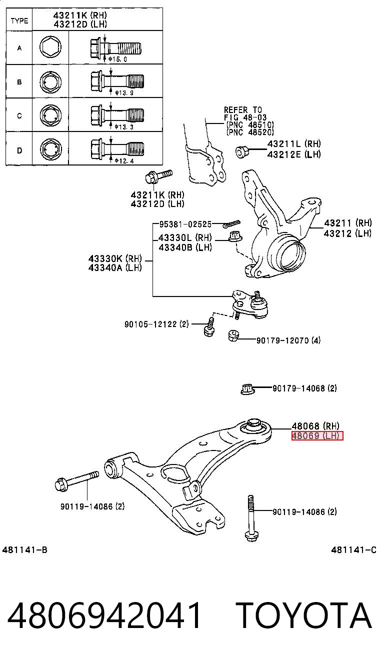 4806942041 Toyota