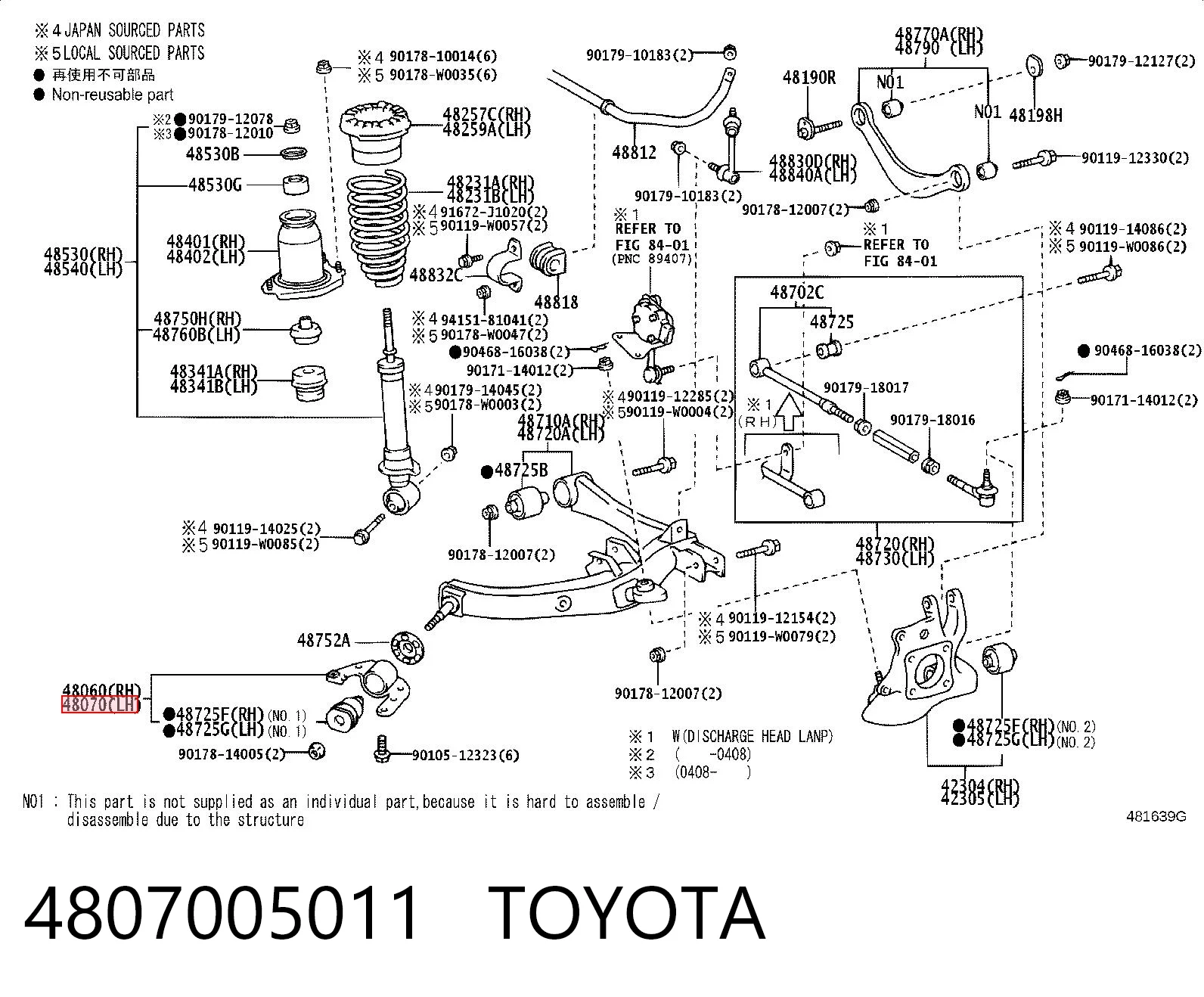 4807005011 Toyota