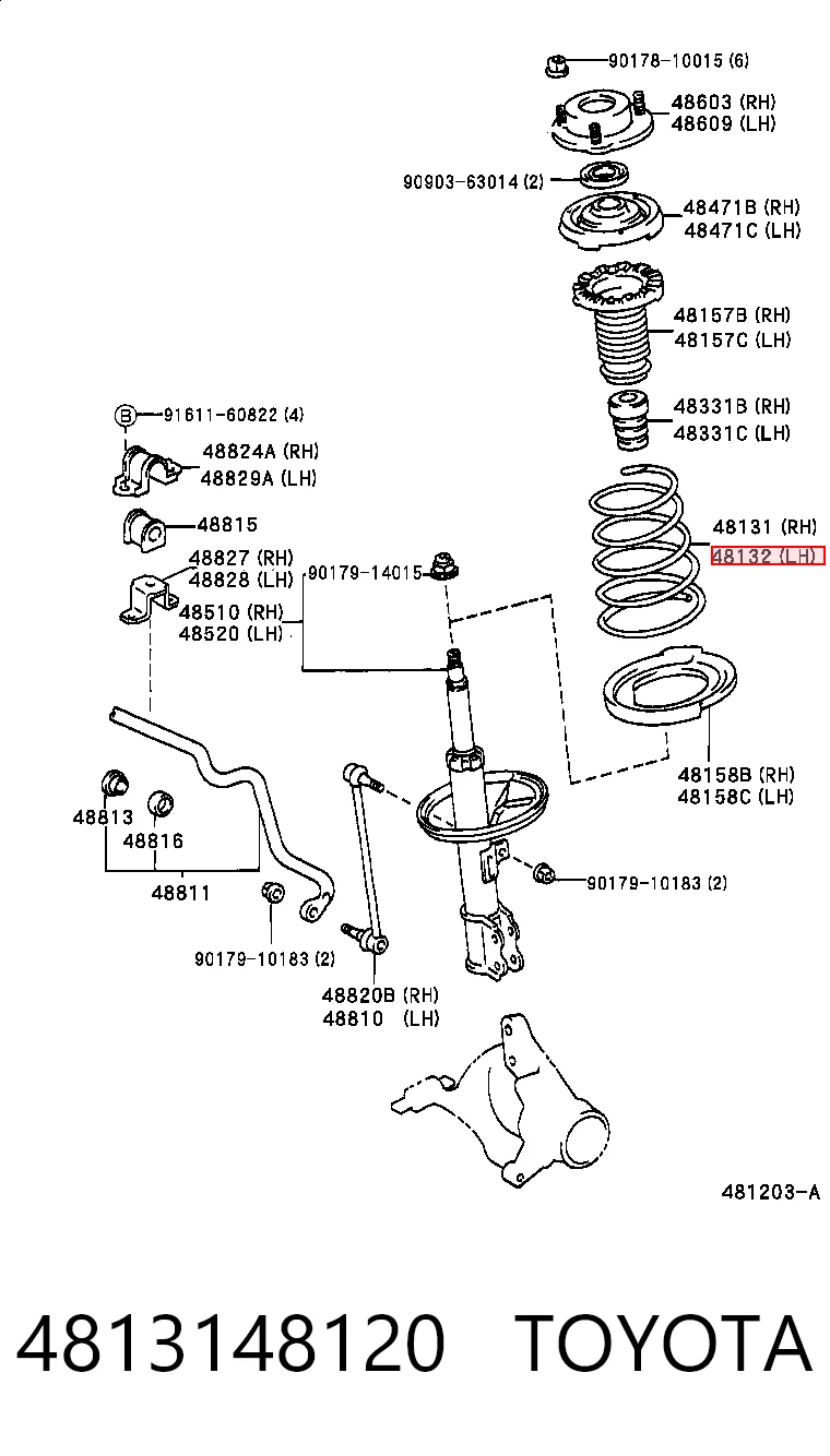 Muelles delantero para Lexus RX  (MCU15)