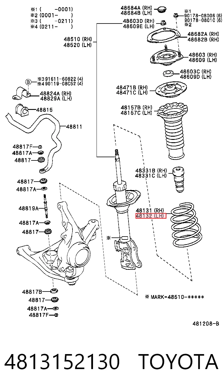 Muelle delantero Toyota Yaris  (1999-2005)