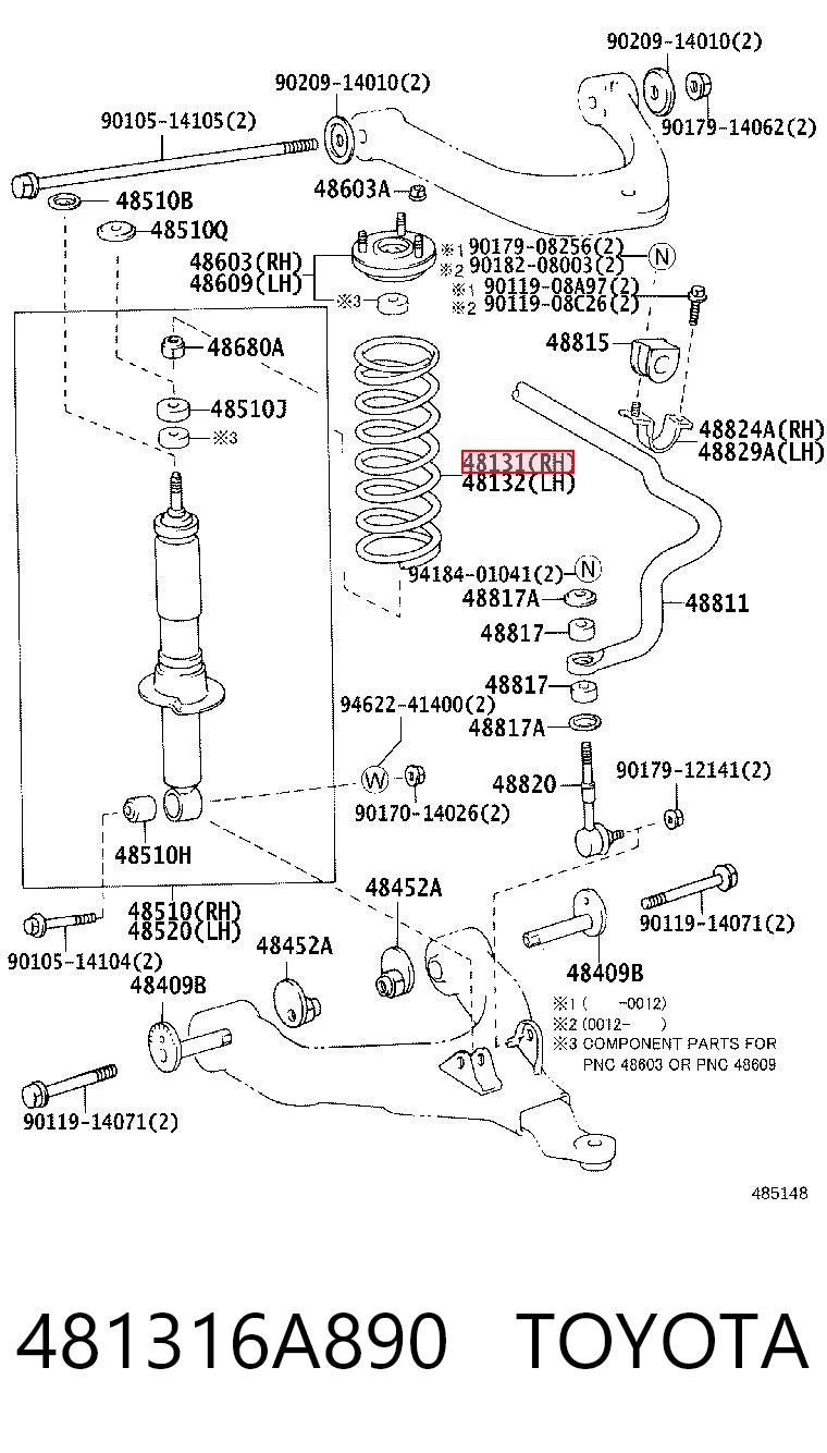 481316A890 Toyota