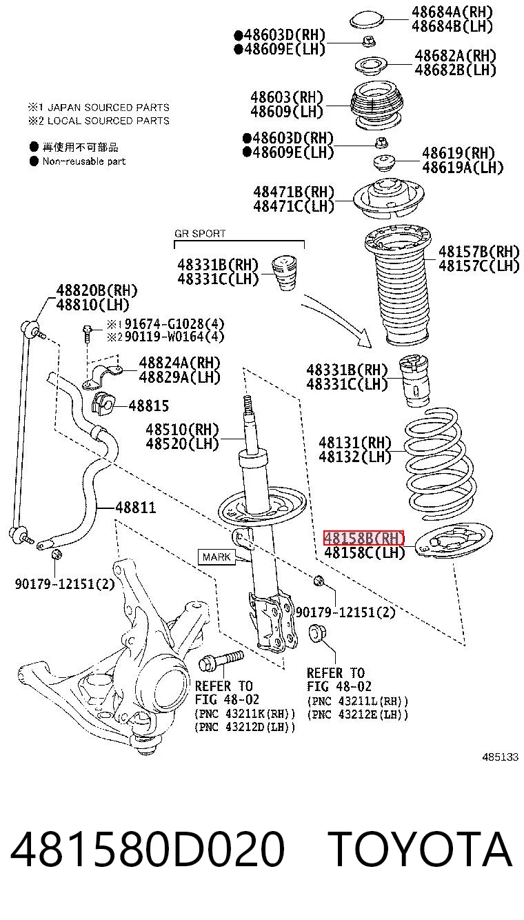 481580D020 Toyota