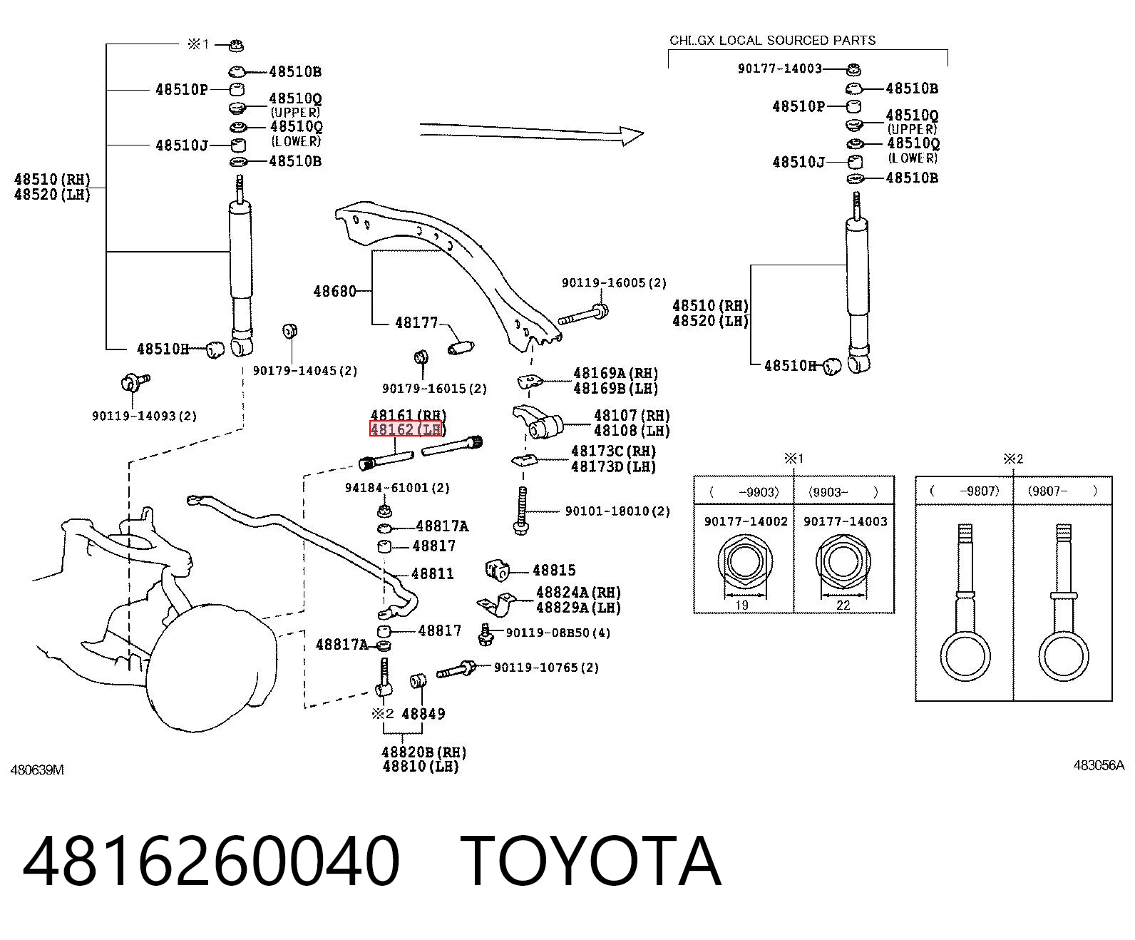 4816260040 Toyota