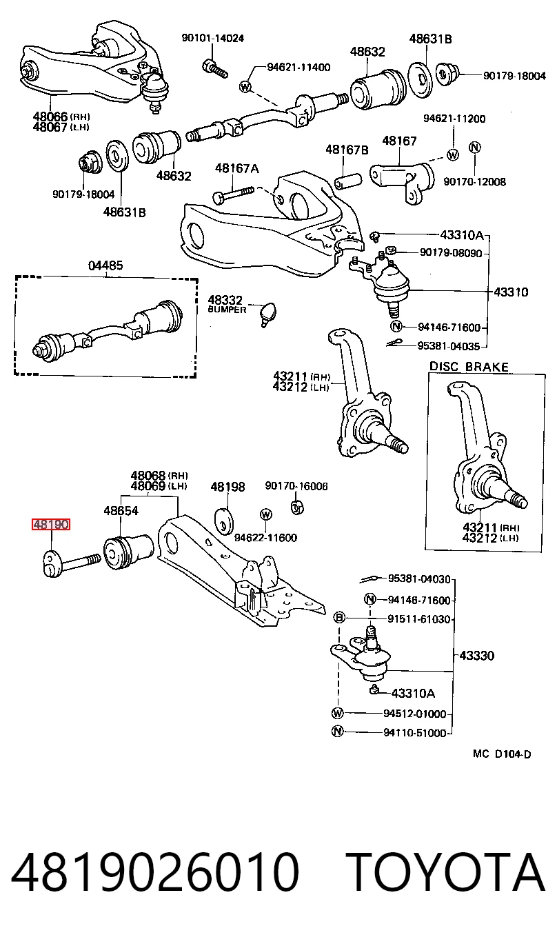4819026010 Toyota