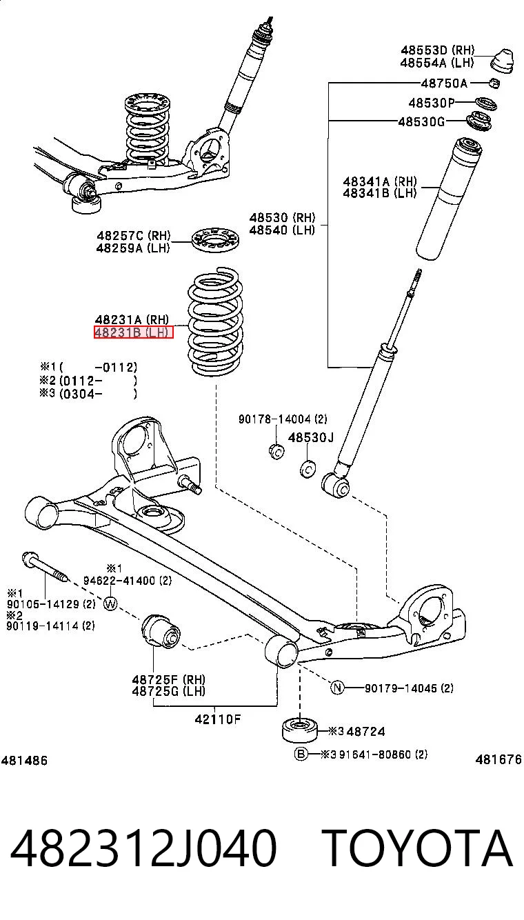 482312J040 Toyota