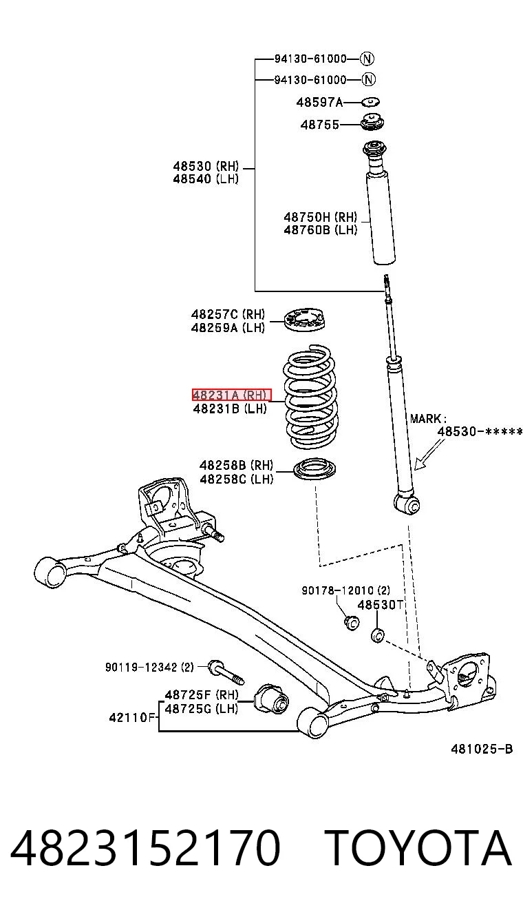 Muelle de suspensión trasero Toyota Yaris  desde 41,52 €