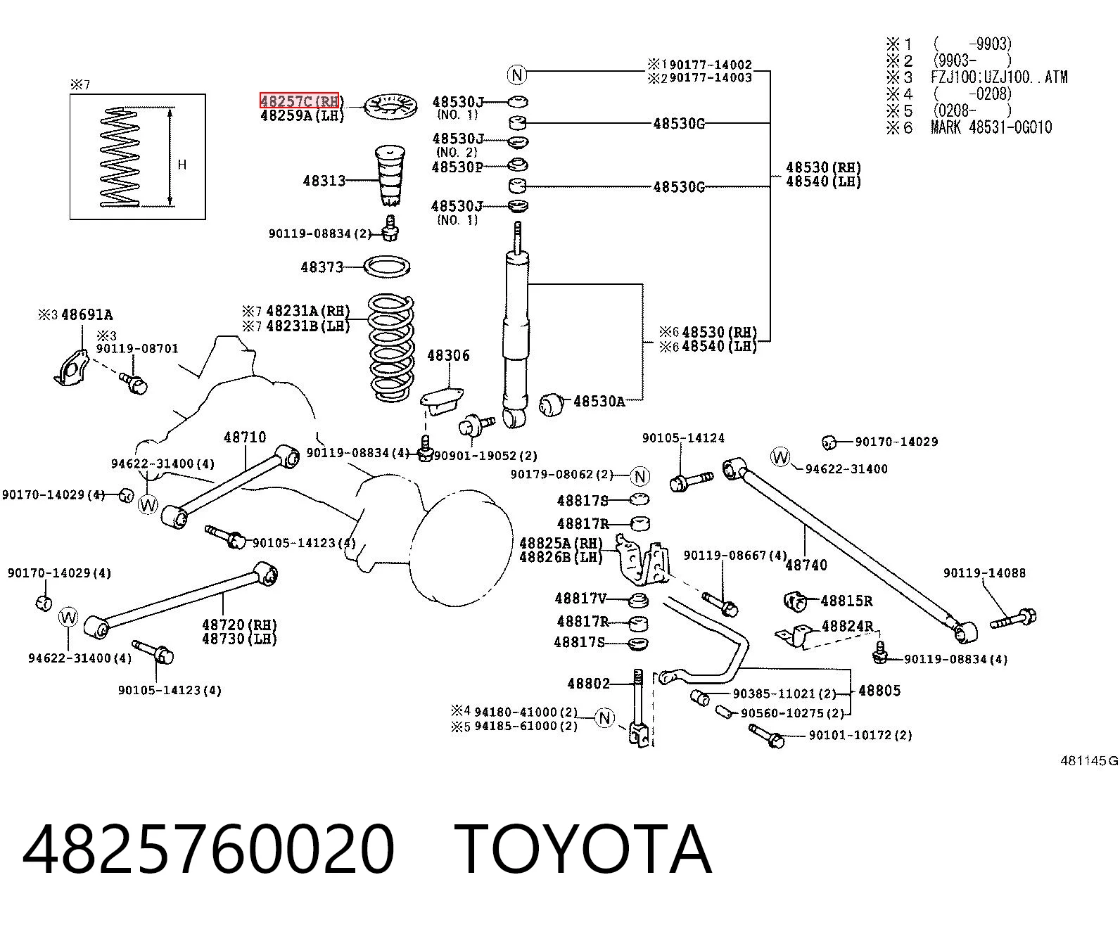 4825760020 Toyota